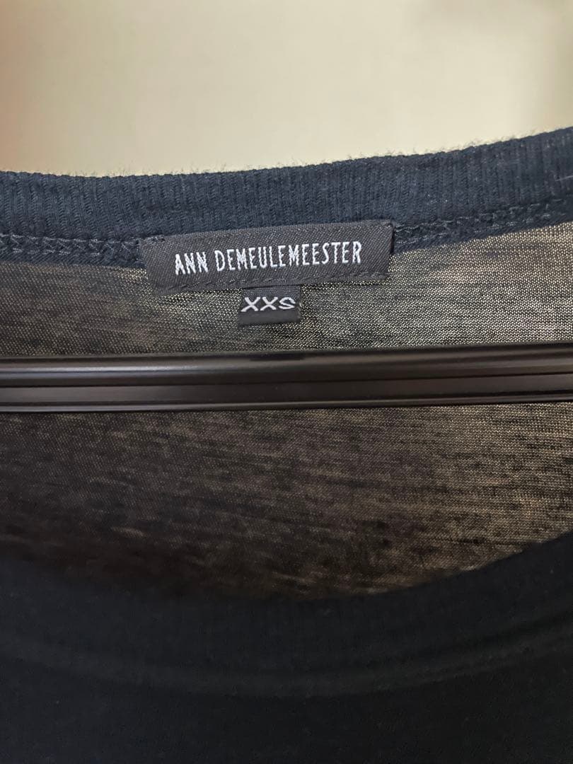 ANN DEMEULEMEESTER 長袖カットソー 歪み加工