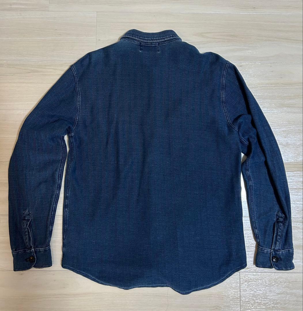 k*o様 RRL インディゴ ヘリンボーン シャツ Mサイズ