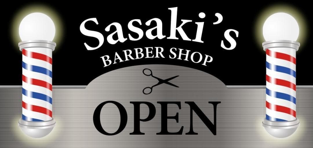 【Lサイズ】バーバー 理容室 ヘアーサロン 床屋 看板 置物 雑貨 ライトBOX