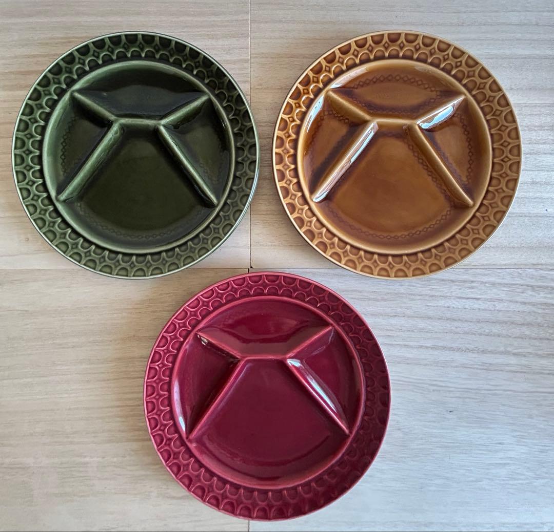 サルグミンヌ フォンデュプレート4枚　仕切り皿 フランス プロカント