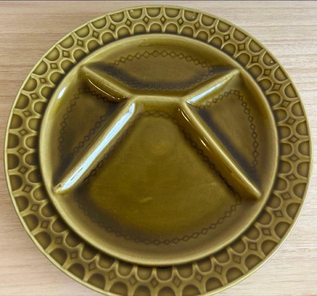 サルグミンヌ フォンデュプレート4枚　仕切り皿 フランス プロカント