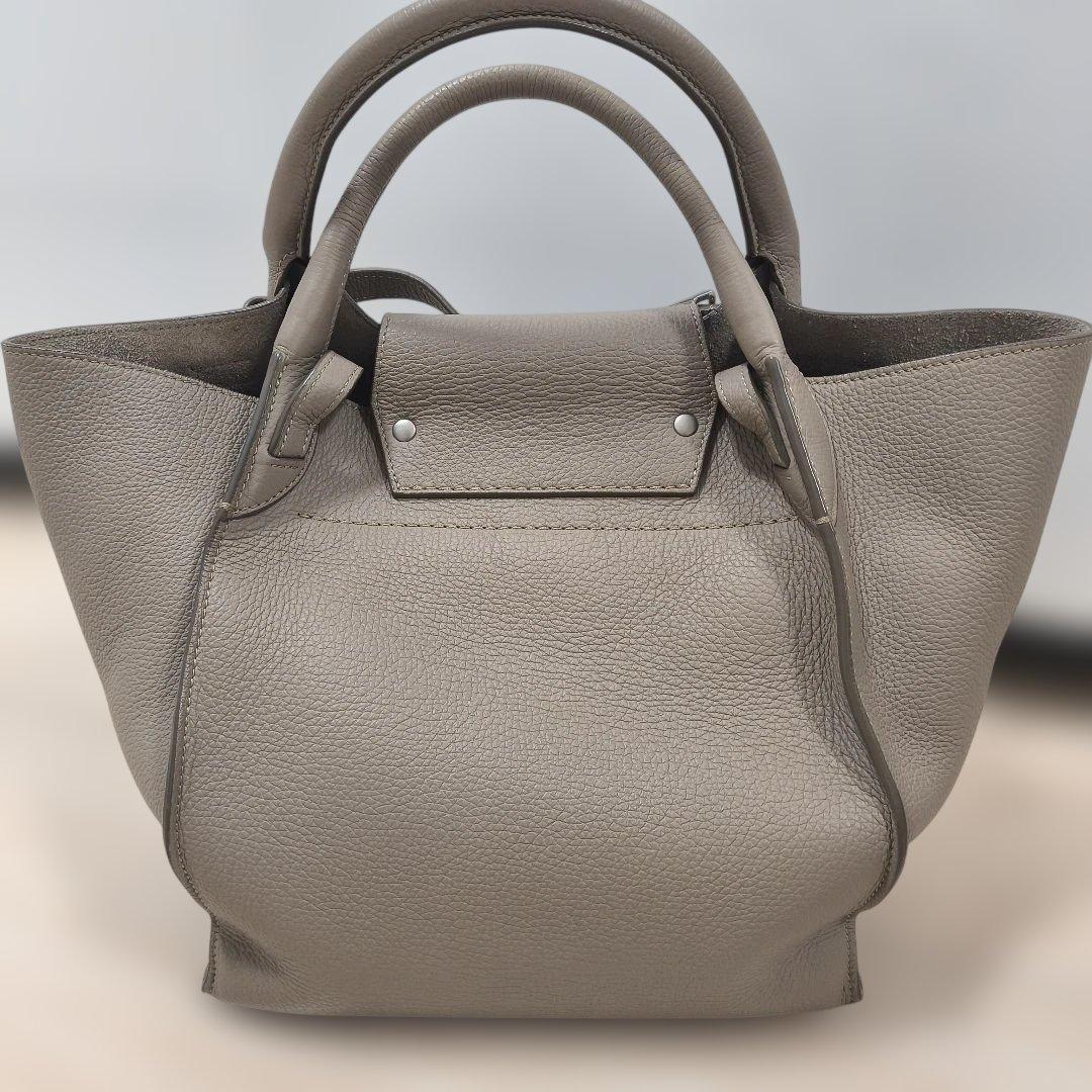 セリーヌ　CELINE　ビッグバック　新ロゴ　ライトトープ　スモール　美品