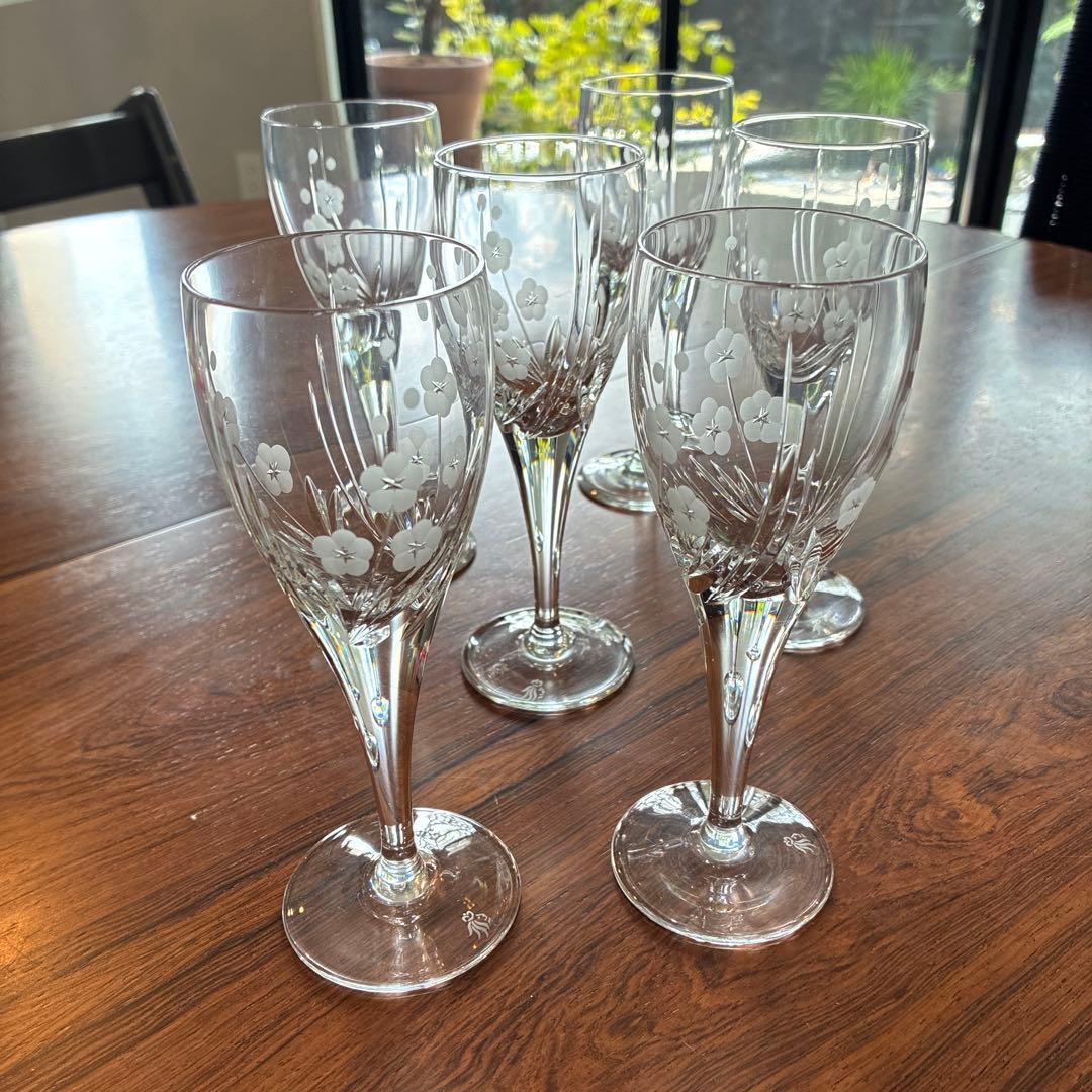 ロイヤルドルトン　クリスタルグラス　6個