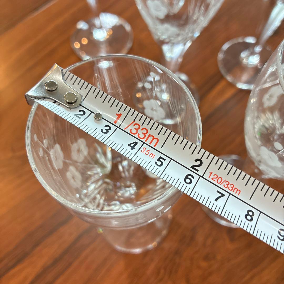 ロイヤルドルトン　クリスタルグラス　6個