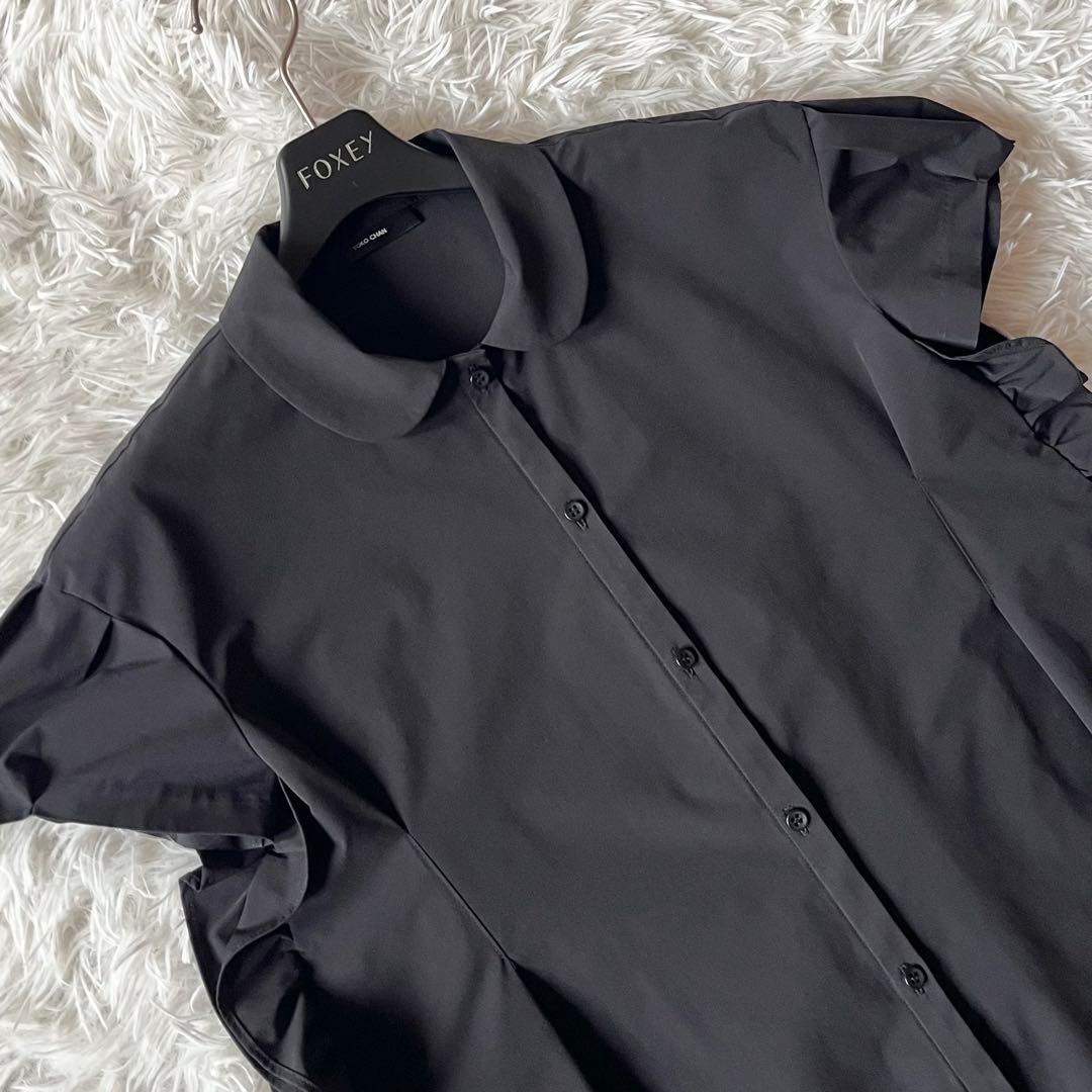 極美品✨ ヨーコチャン ショートスリーブサイドラッフルブラウス 25年モデル