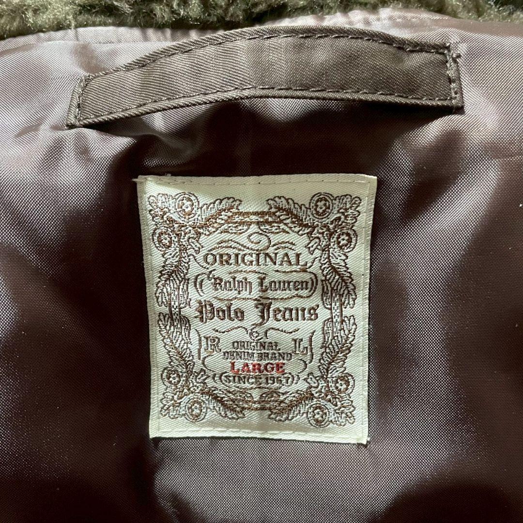 90s polo jeans ミリタリージャケット N-2B y2k 短丈　L