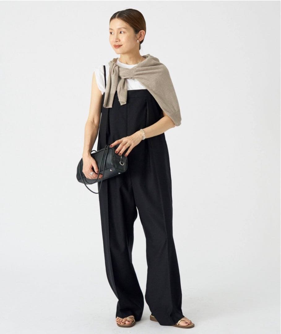 【タグ付き】IENA リネン混オールインワン 36サイズ