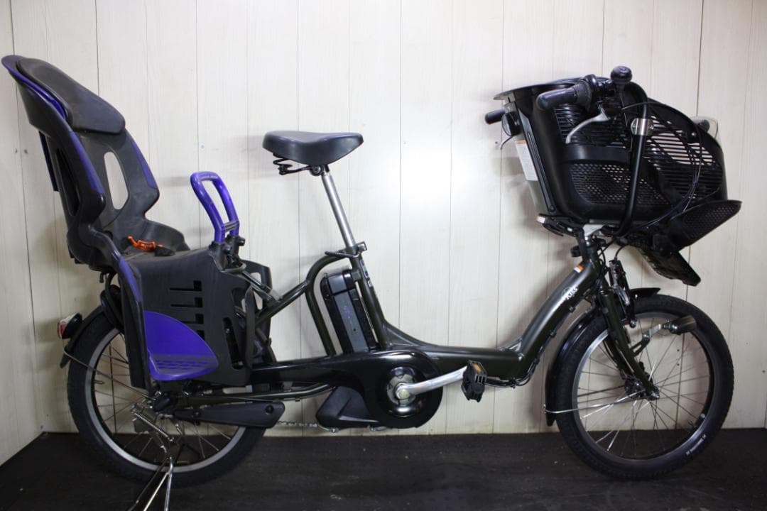 ヤマハPASKissmini X863-0002 20型大容量8.1AH無光沢緑