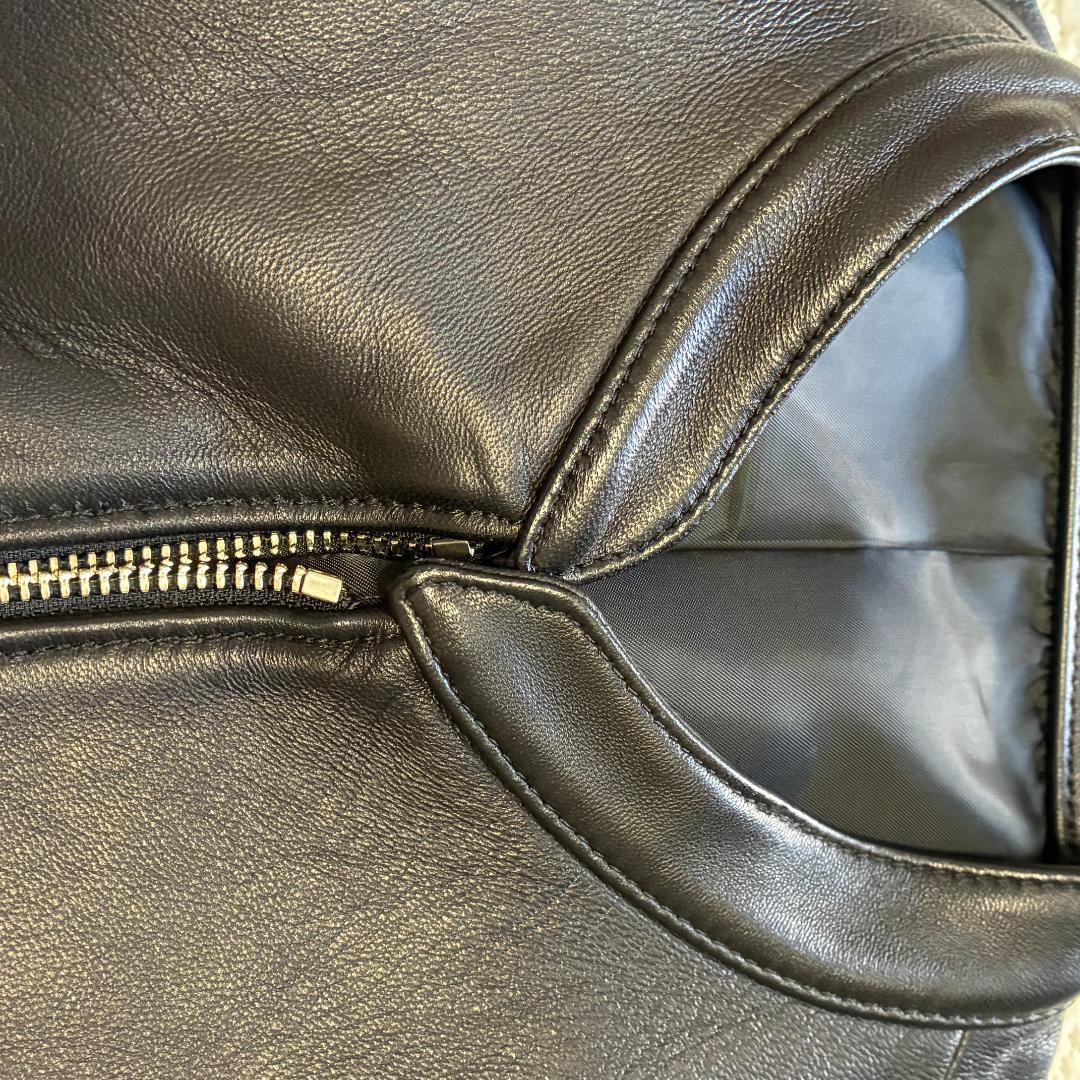 【即日発送】極美品 LIDNMリドム　シングルライダースジャケット　シープスキン