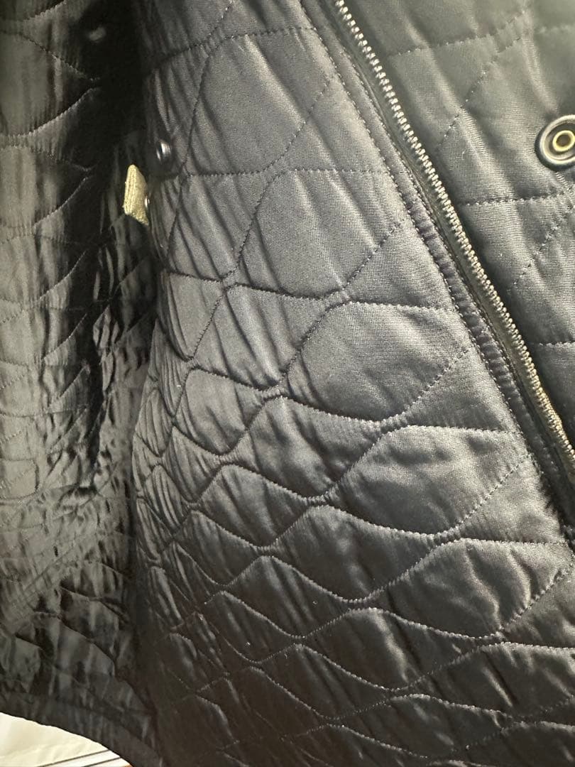 BALENCIAGA ファー付きトレンチコート