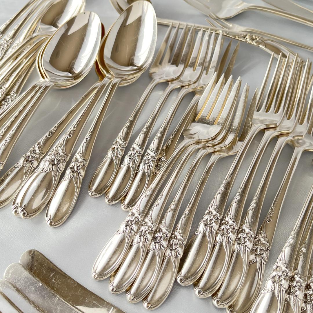 【White Orchid】 ディナーセット 8名用55本 サーバー付