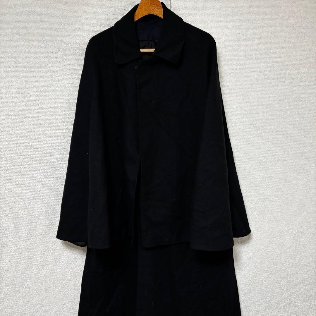 ジャパンヴィンテージ　インバネス 外套 昭和初期トンビコート ブラック