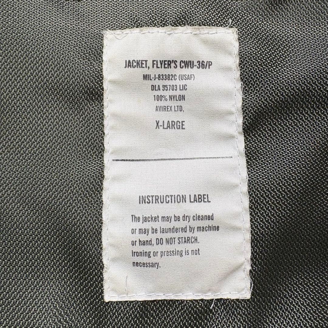 【希少◎XLサイズ】AVIREX　アヴィレックス　CWU-36P　ワッペン