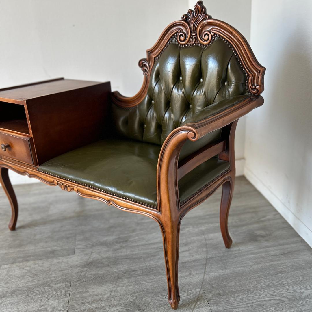 イギリス アンティーク家具 テレフォンベンチ 1960年頃 954A