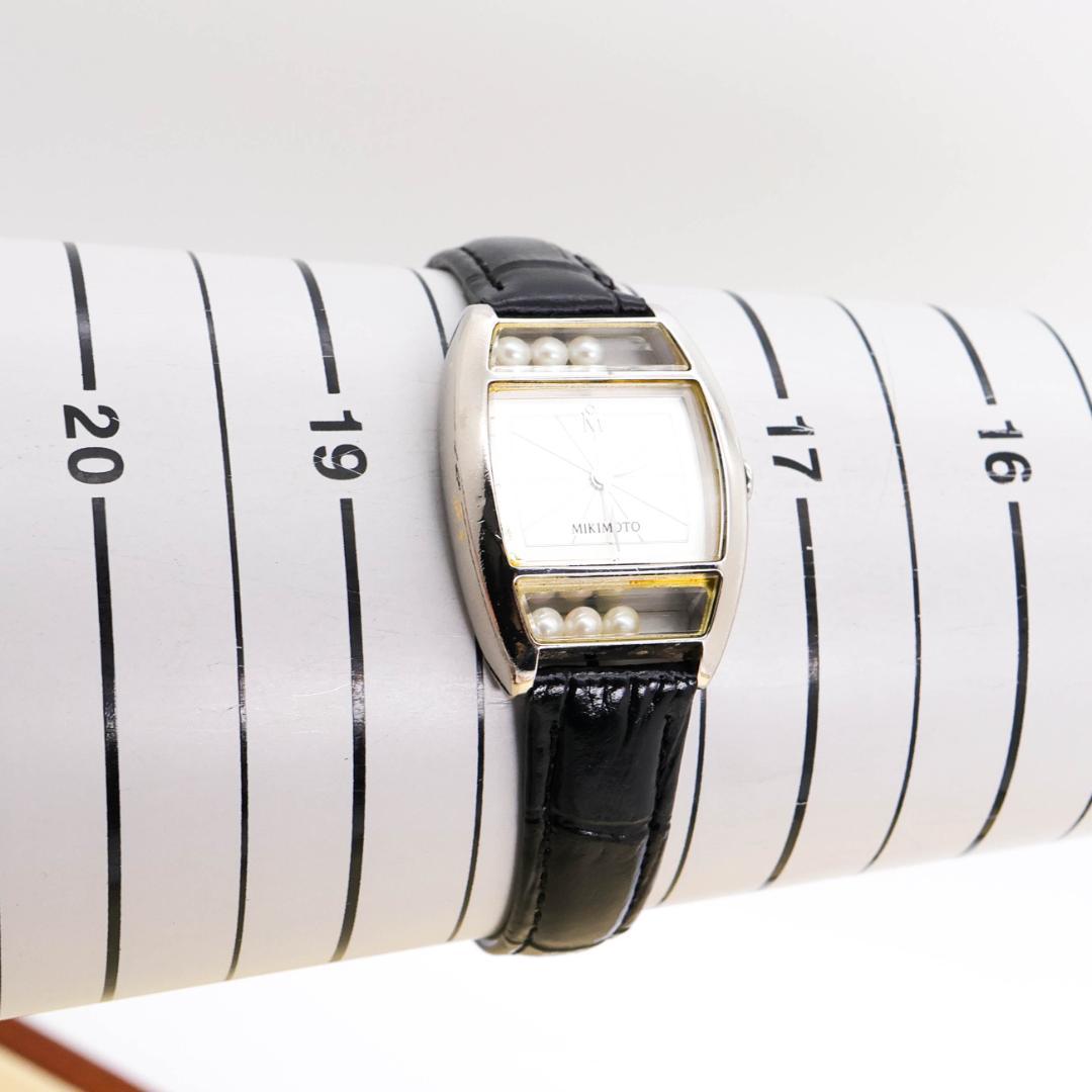 稼働 MIKIMOTO 腕時計 パール レディース トノー型 レディース2870