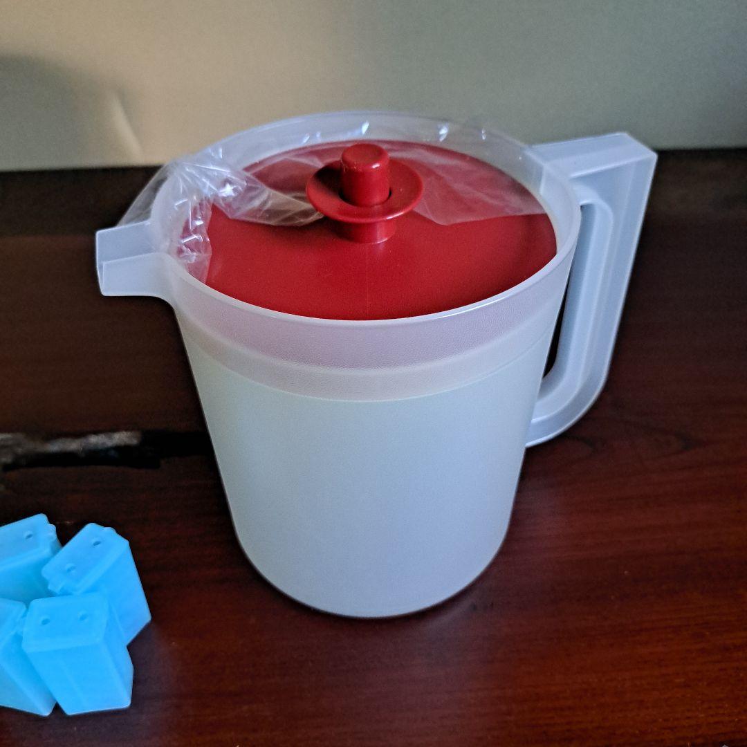 【日本製/新品/希少】Tupperware保存容器すのこゼリーピッチャー