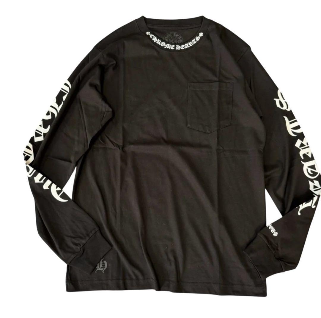 早い者勝ち！大人気 Chrome Heartsの刺繍がされたロンT