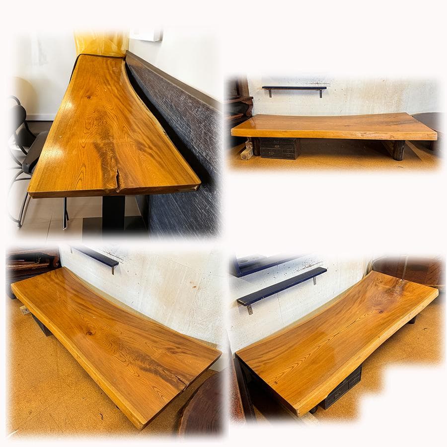 欅の一枚板ビッグサイズ ローテーブル