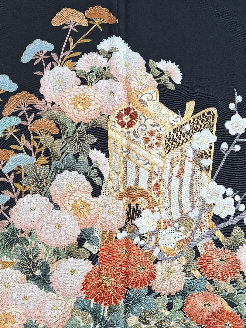 着物リメイクワンピース3651