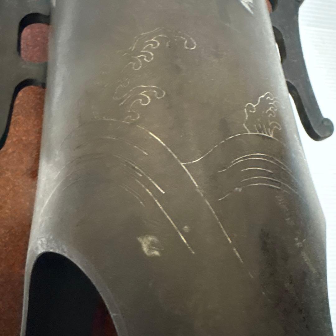 年代物 古董品 唐銅作物 金銀象嵌