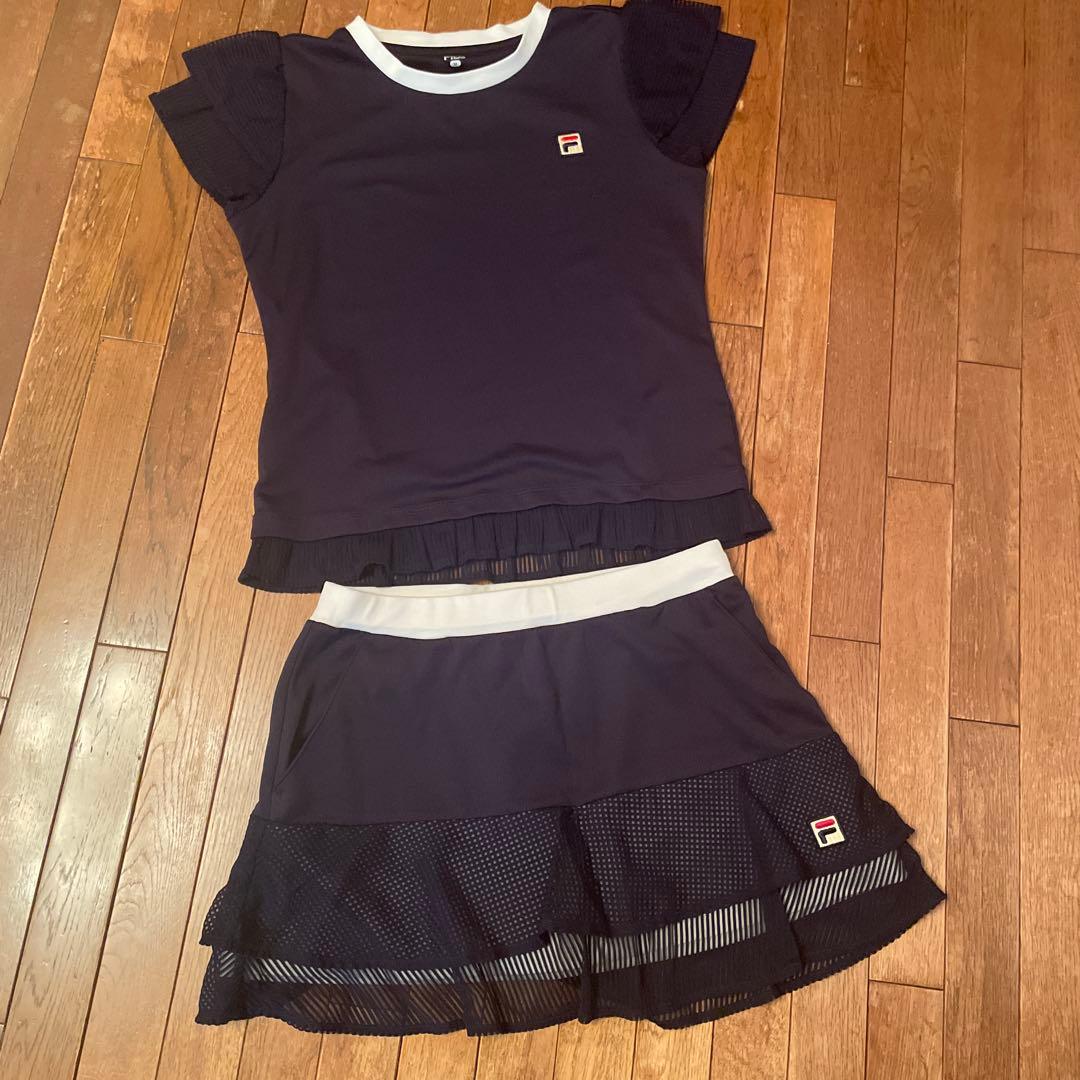 FILA ネイビー セットアップ Mサイズ