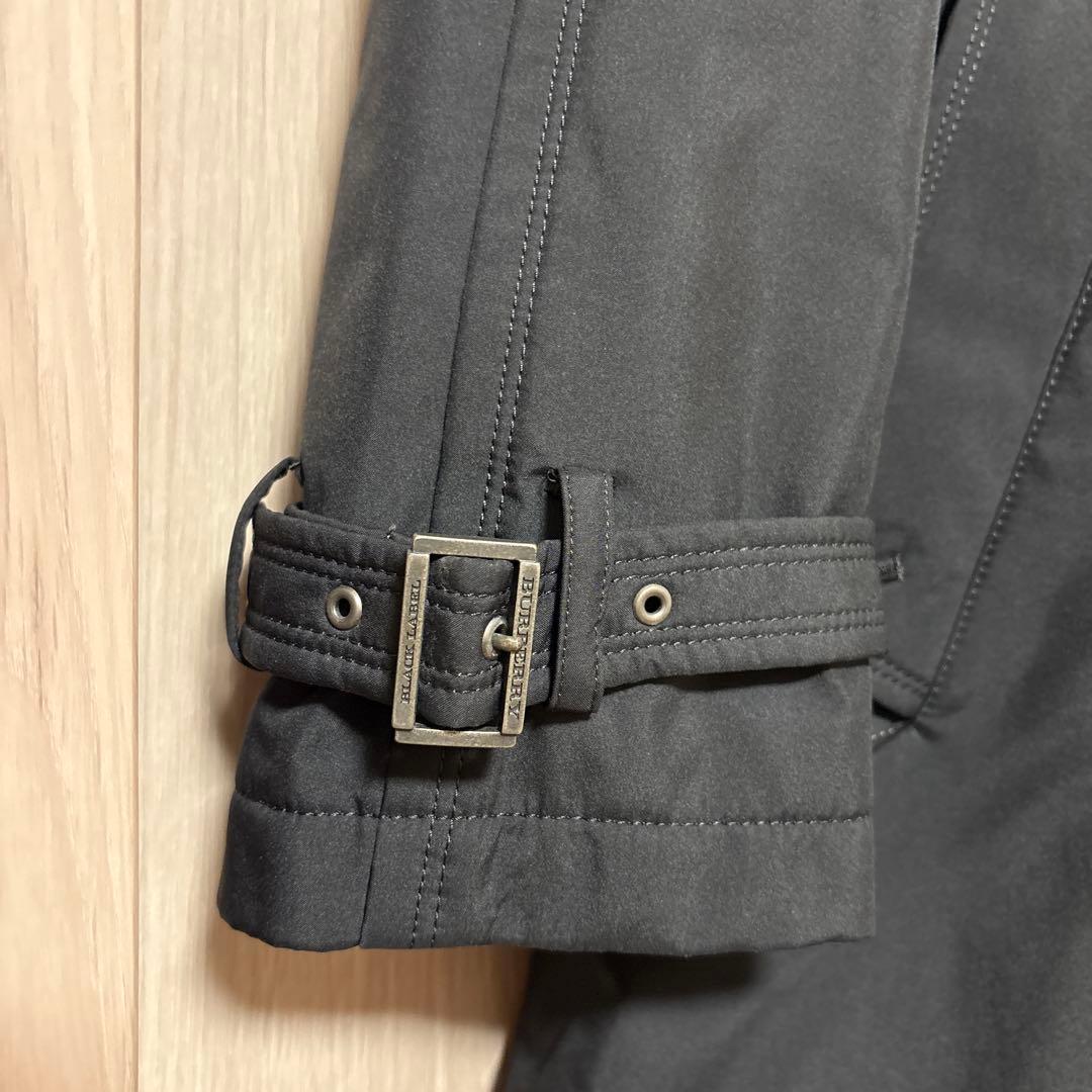 ブラック ダブルブレスト トレンチコート