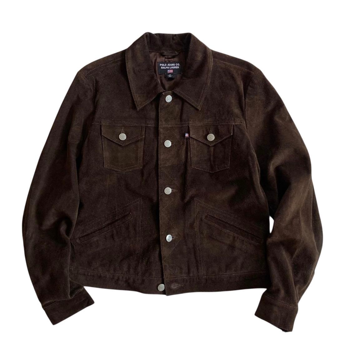 POLO JEANS スエード　レザージャケット