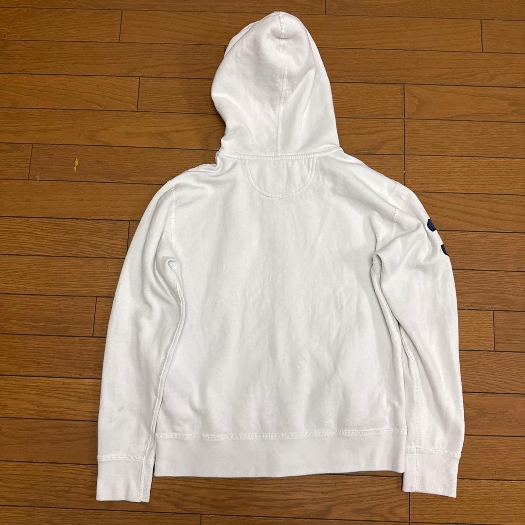 Polo Ralph Lauren ホワイト フルジップパーカー ビッグポニー