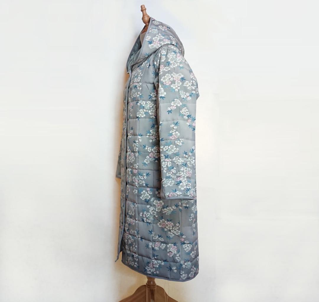 着物リメイク キルティング/ラグランコート【5147】