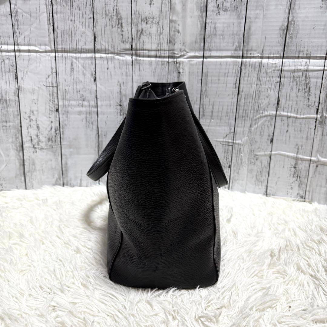 極美品✨PELLE MORBIDA トートバッグ オールレザー ブラック 黒