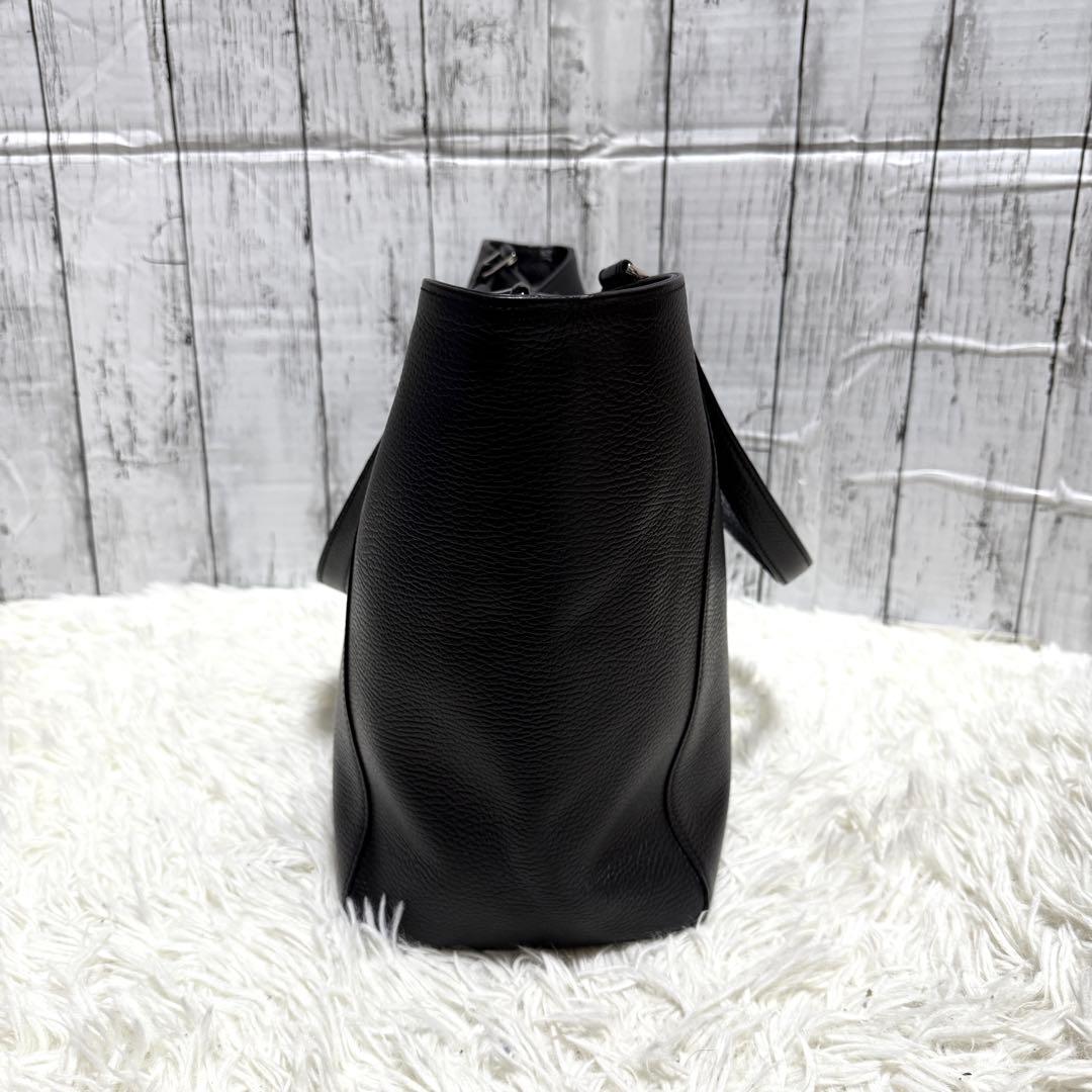 極美品✨PELLE MORBIDA トートバッグ オールレザー ブラック 黒