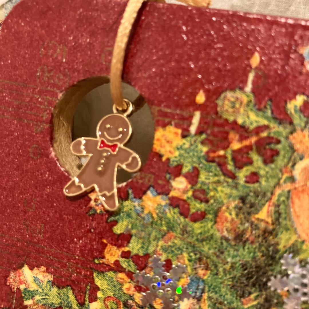 クリスマスツリー デコパージュ作品レッド