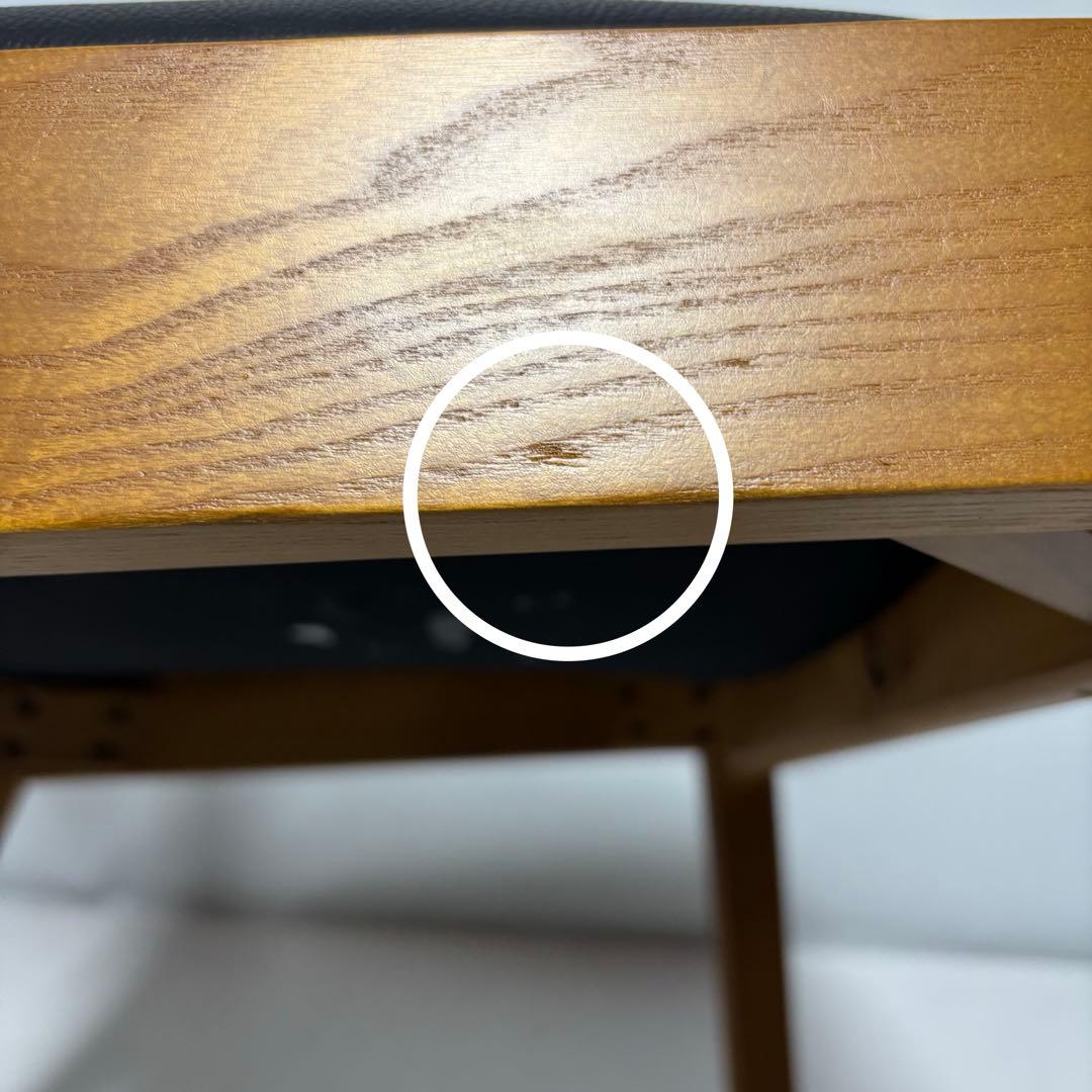 【完成品】ダイニングチェア　ブラウン×ブラック