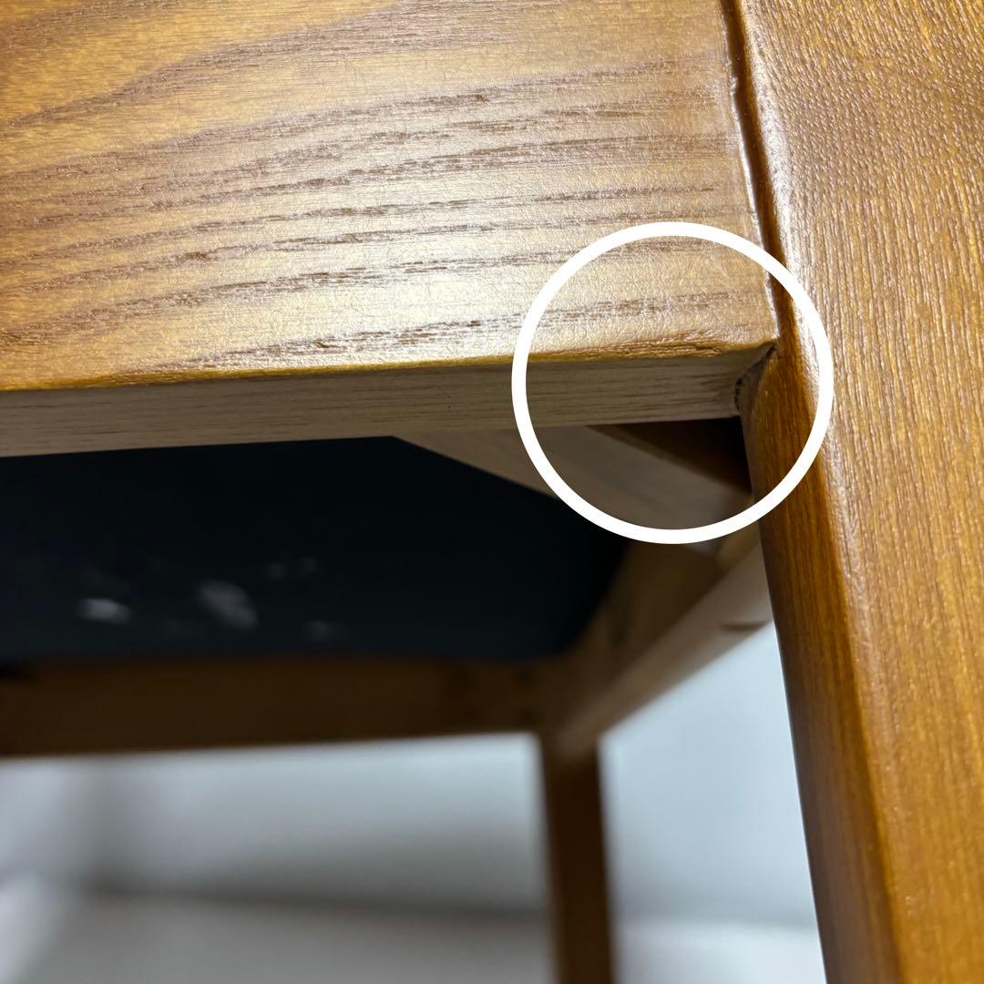 【完成品】ダイニングチェア　ブラウン×ブラック