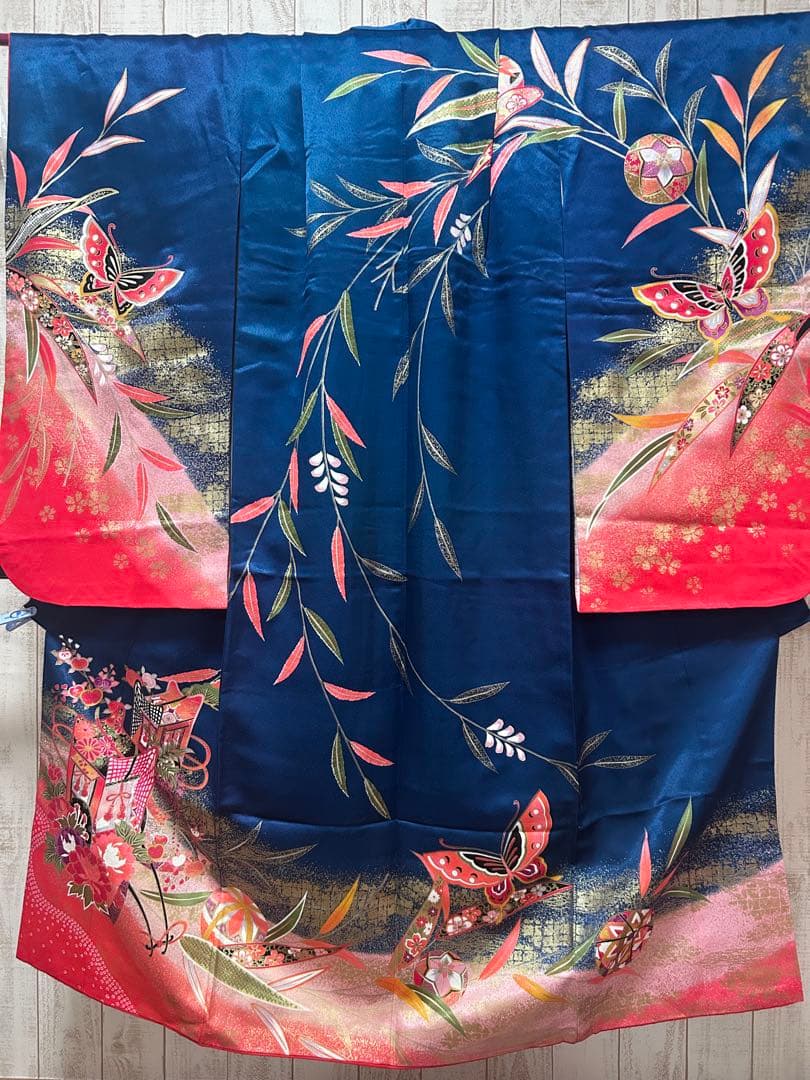 お買い得品♡七五三　7歳　女の子　フルセット　藍色