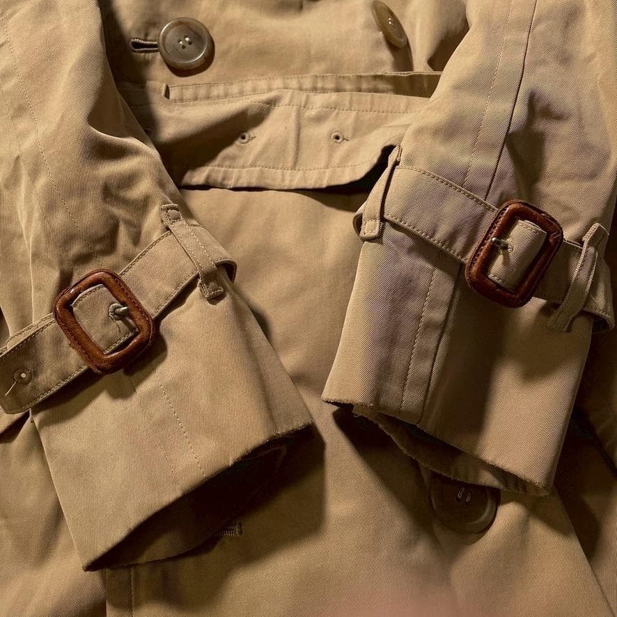 【ヴィンテージ】バーバリーズ トレンチコート ノバチェック ベルト付き ベージュ