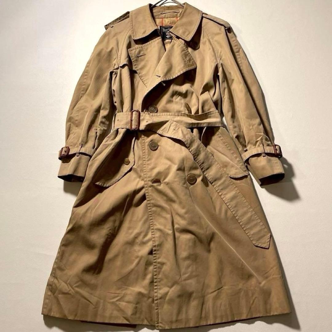 【ヴィンテージ】バーバリーズ トレンチコート ノバチェック ベルト付き ベージュ