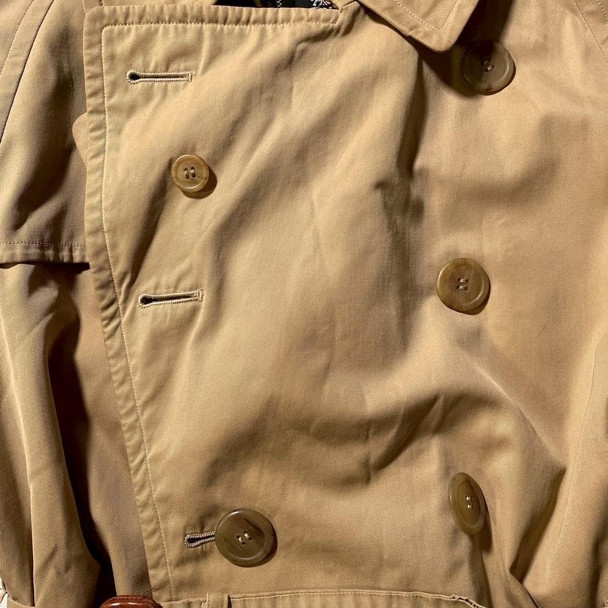 【ヴィンテージ】バーバリーズ トレンチコート ノバチェック ベルト付き ベージュ