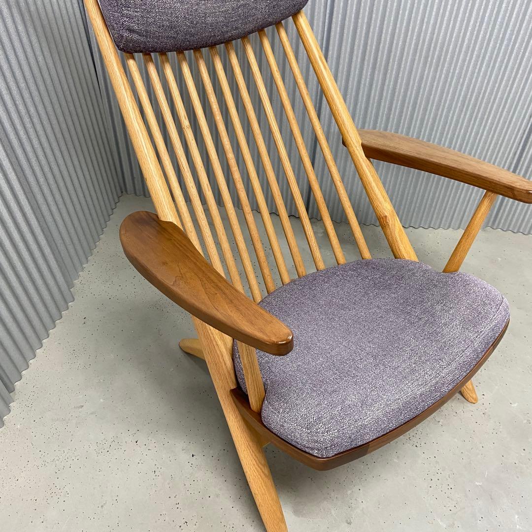 柏木工（KASHIWA）シビルイージーチェア CC54K9 飛騨家具　②