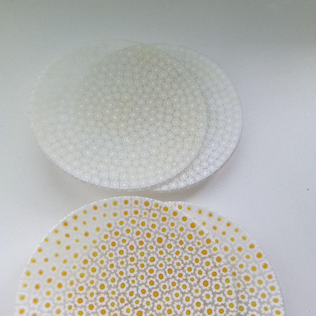 モレッティ３色セット各２枚づつ（白・黄・緑）　　　しゃたばかたぶら