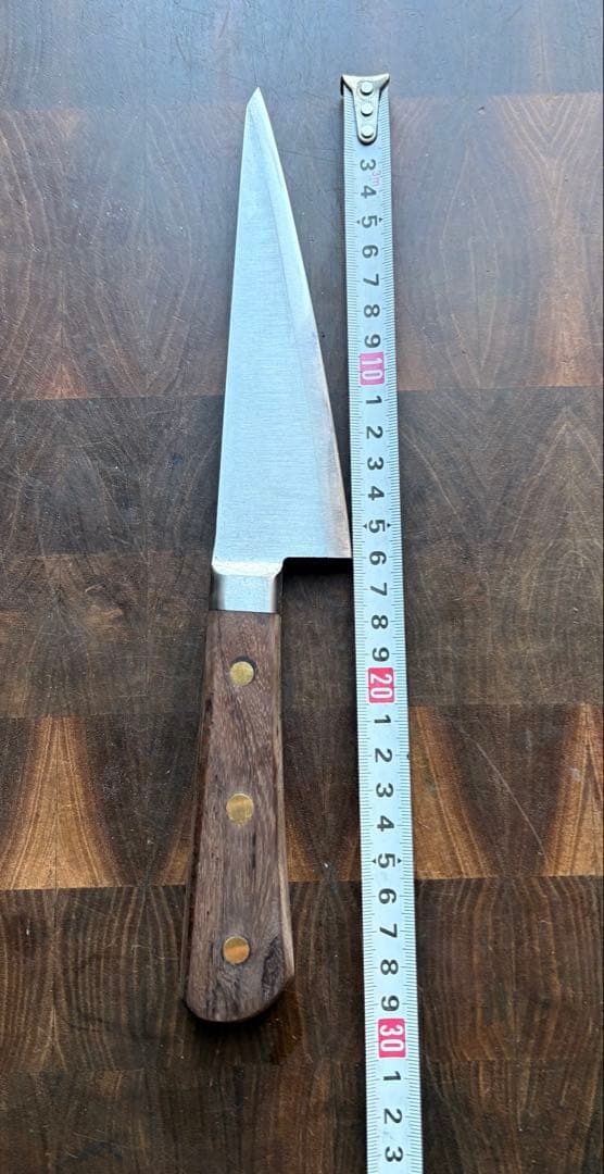 築地　有次　骨スキ　160mm 5寸　包丁　捌き　片刃　再生品　合金