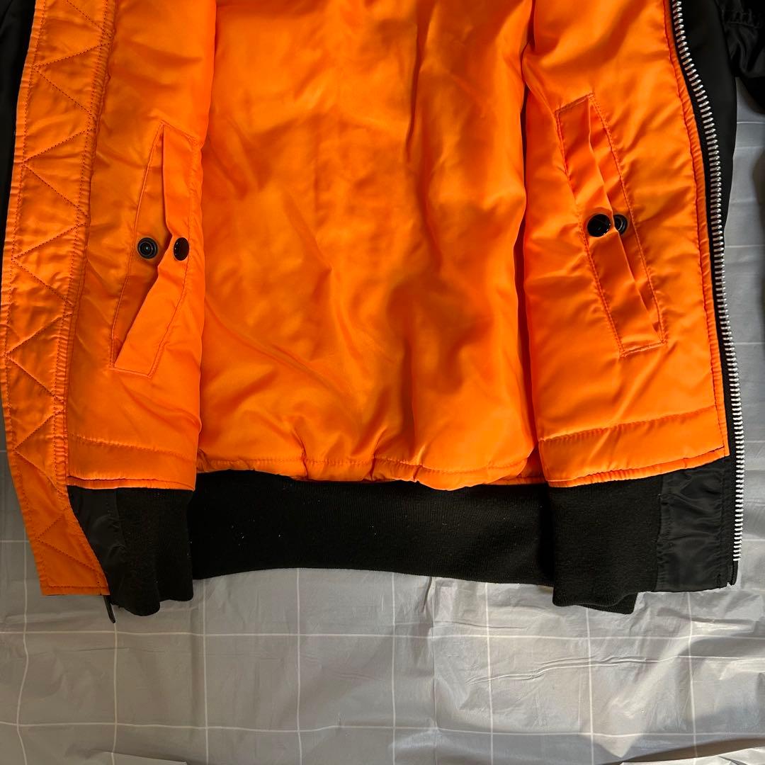 【美品】ALPHA INDUSTRIES MA-1 フライトジャケット BK M