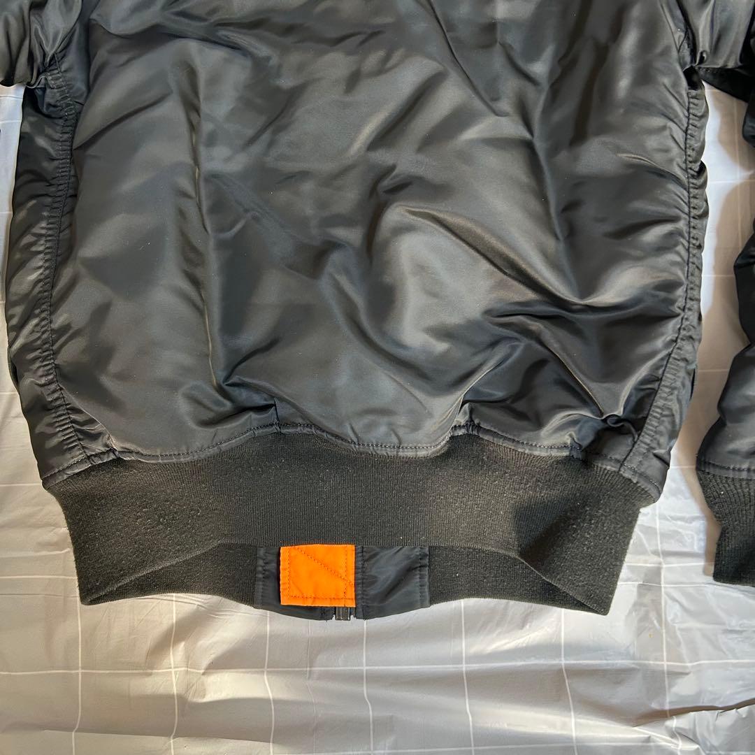 【美品】ALPHA INDUSTRIES MA-1 フライトジャケット BK M