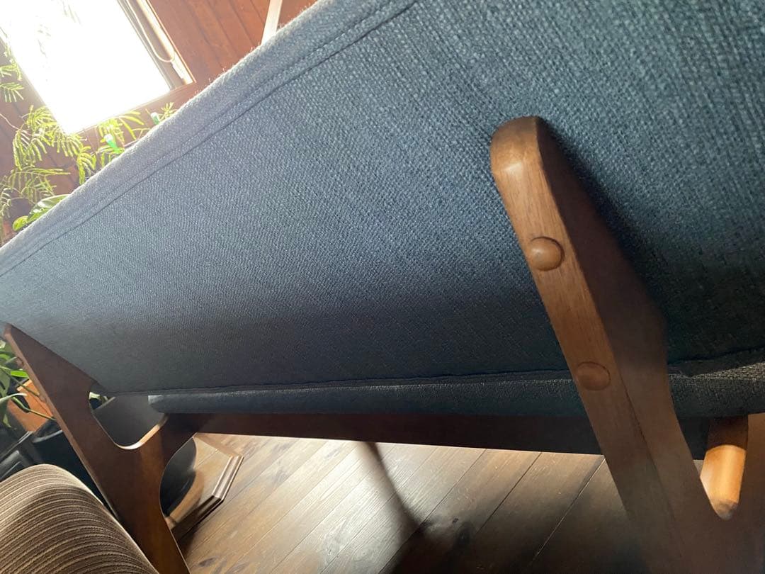 ライトブルー 2人掛けソファ