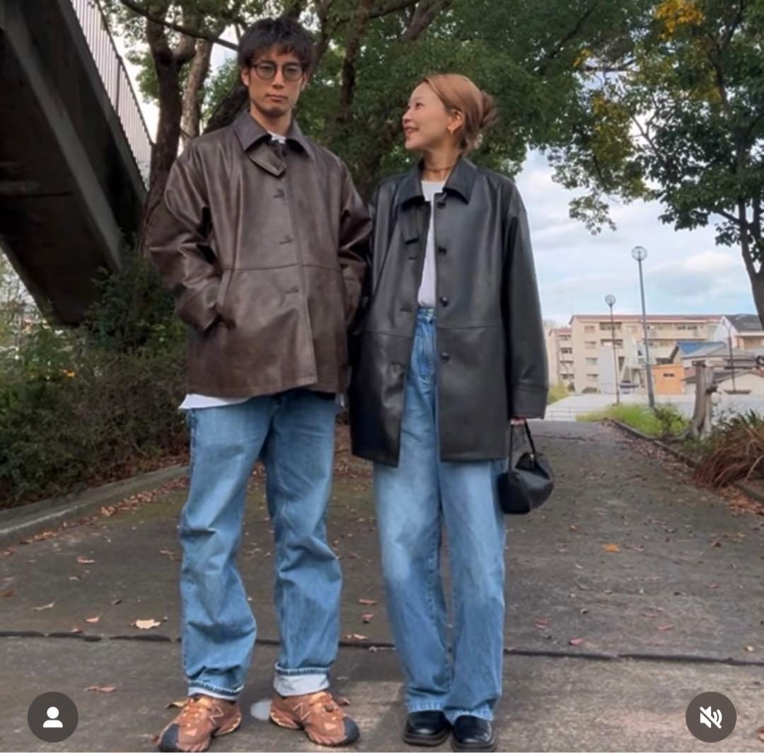 HEILIS 3WAYヴィンテージライクフェイクレザージャケット