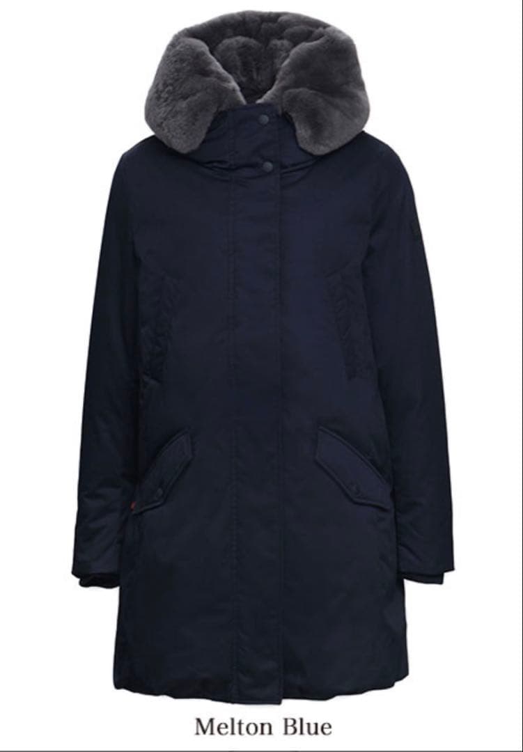 wool rich ダウン　コクーンパーカ　COCOON PARKA ネイビー