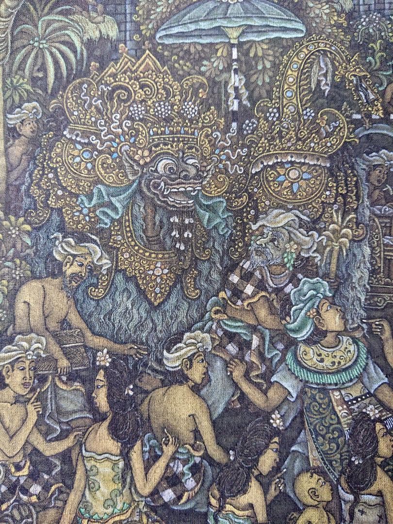 バリ絵　精緻な極細密画