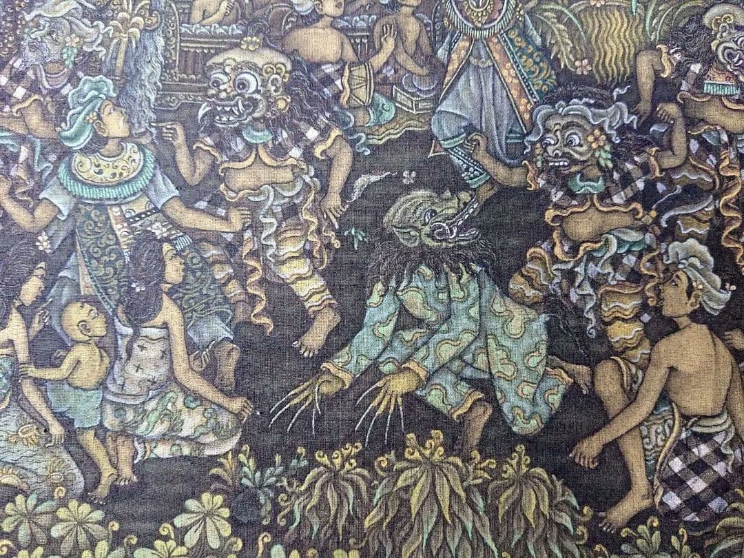 バリ絵　精緻な極細密画