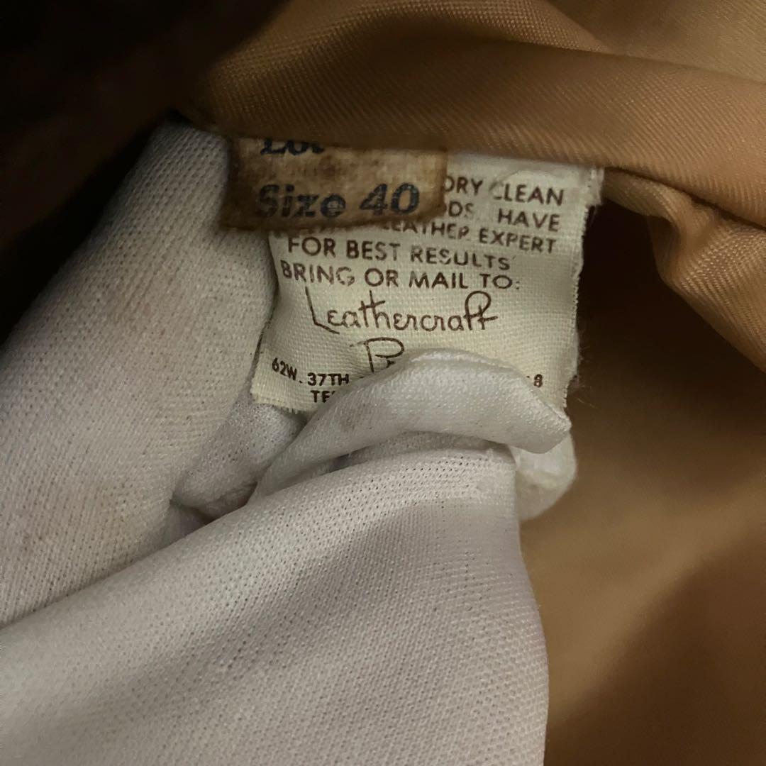 ✨ヴィテージ✨schott レザージャケット　G1 ボアライナー　ブラウン