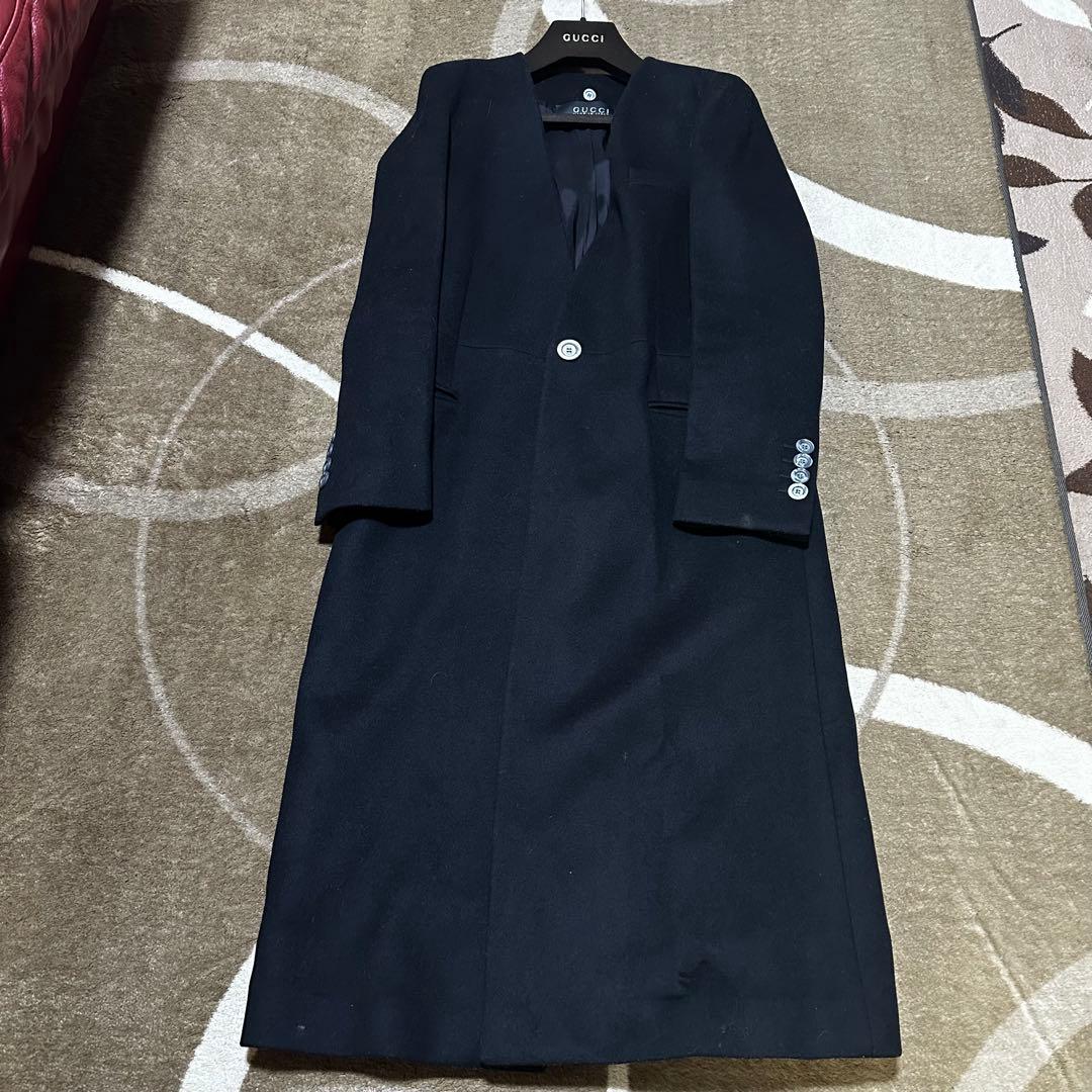 GUCCI チェスターコート サイズ40 黒 イタリア製